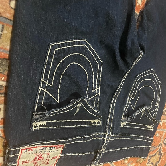 True Religion Ricky Super T s42 Jeans Seat 34 - Picture 3 of 6